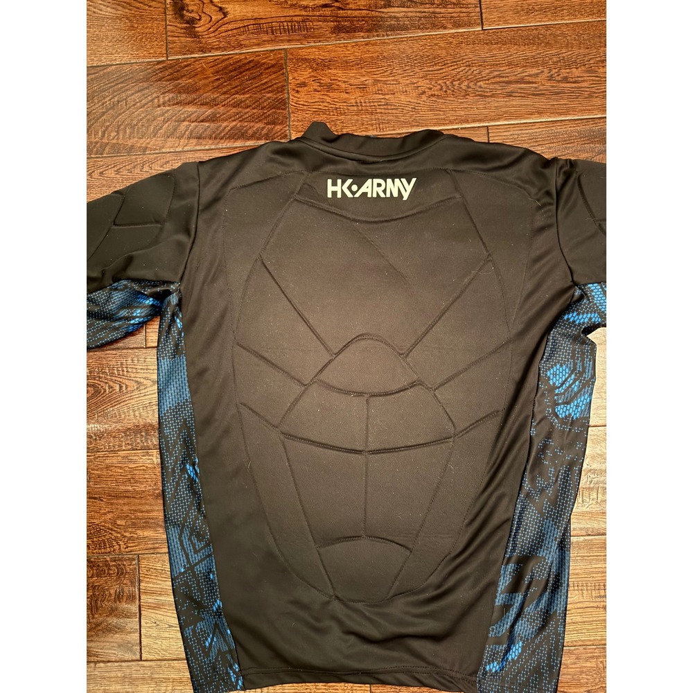 Hk Army Crash Padded Chest Protector Paintball Jersey Black Blue Mens Xs/Sm View 4